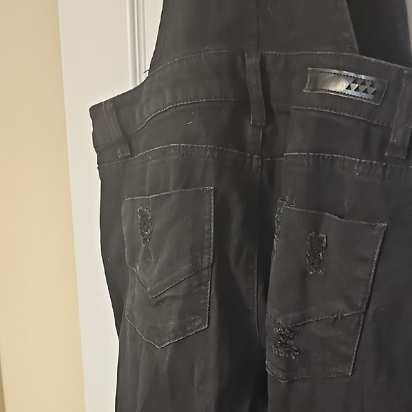 Dollhouse Black Denim Overalls - Picture 6 of 8